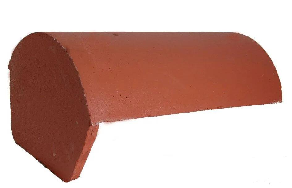 Redland Half Round Ridge Block-End Red