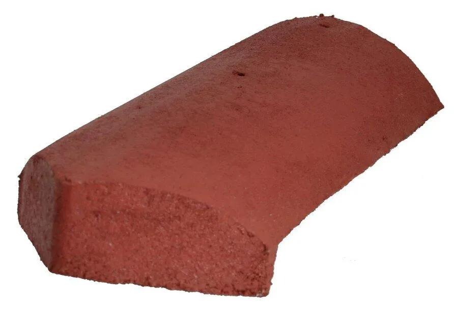 Redland Third Round Block End Hip Rustic Red