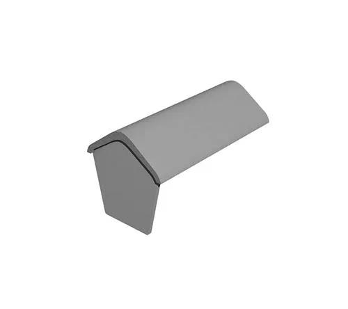 Marley Modern Ridge Stop End Smooth Grey MA37428