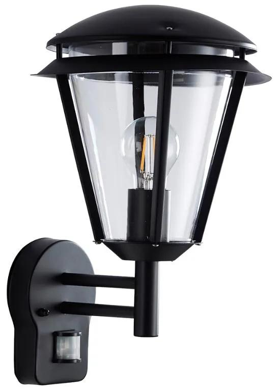 Wall Light, Inova PIR E27 GLS IP44 w/o Lamp, Clear PC Diffuser 110Deg Detection