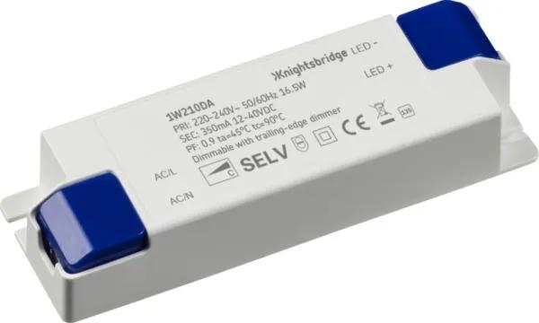 IP20 350mA 16.5W Constant Current Dimmable LED Driver