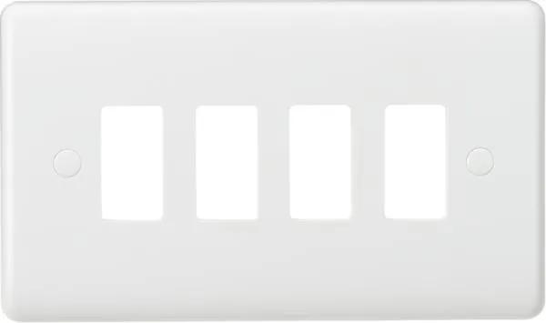 Curved edge 4G grid faceplate