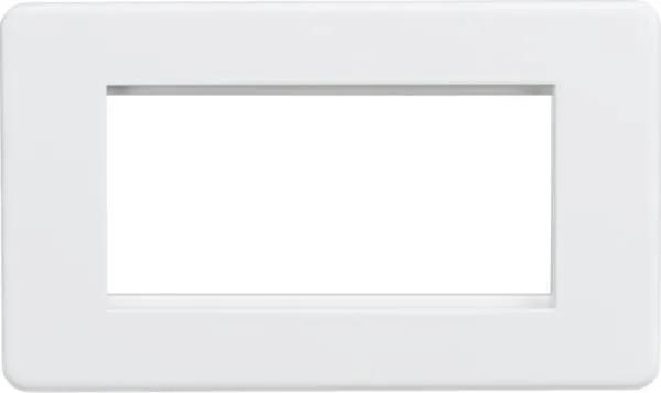 Screwless 4G Modular Faceplate – Matt White