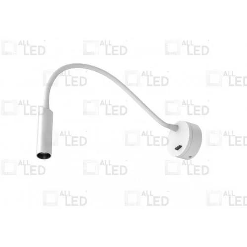AWLG030WH/30 Polar White Wall Mounted Adjustable Neck LED 3000K Reading Light