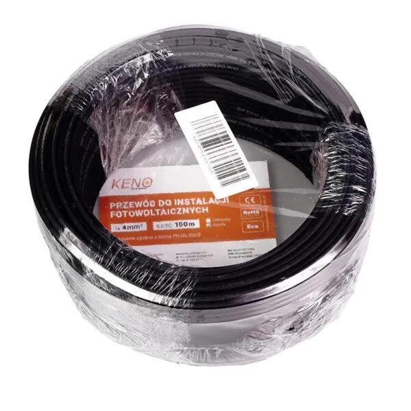 KENO cable 4mm², black, 100m (Black)