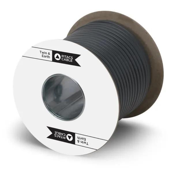 Pitacs 6242Y Grey 1.5mm² Twin & Earth Cable 100m Drum