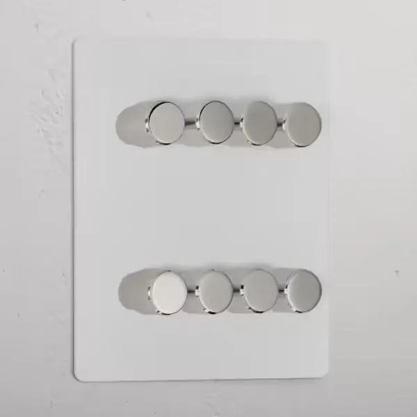 Corston 8G Dimmer Switch (Paintable Polished Nickel)