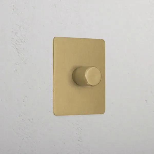 Corston 1G Two Way Dimmer Slimline Switch (Antique Brass)
