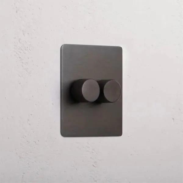 Corston 2G Two Way Dimmer Slimline Switch (Bronze)