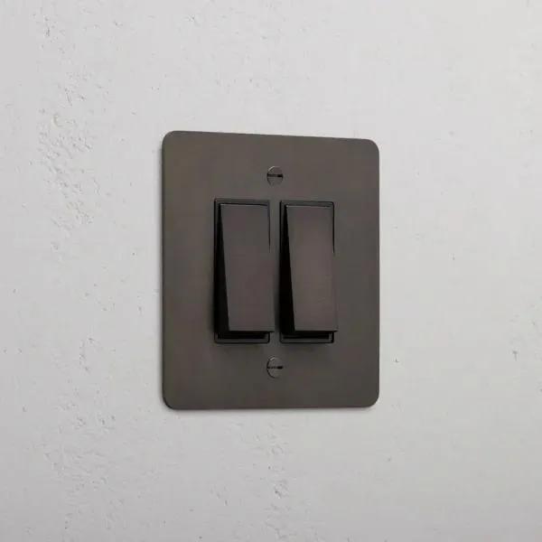 Corston 2G Two Way Rocker Switch (Bronze Black)