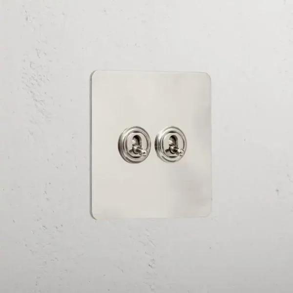 Corston 2G Two Way Toggle Switch (Polished Nickel)