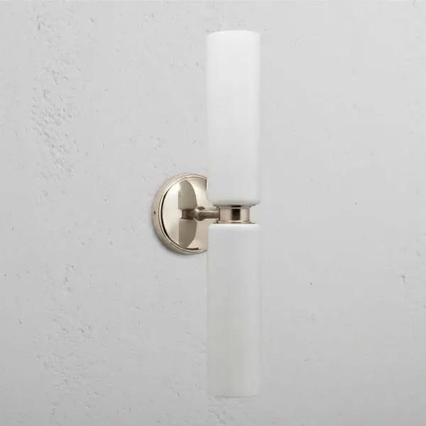 Corston Claremont Medium Wall Light Fine Porcelain (Polished Nickel)
