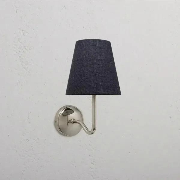 Corston Malvern Medium Wall Light Basalt Grey (Polished Nickel)
