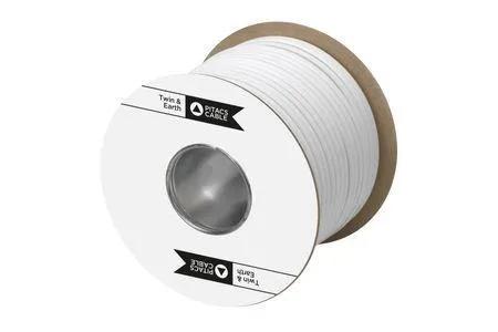 Pitacs 6242BH White 16mm² LSZH Twin & Earth Cable 100m Drum