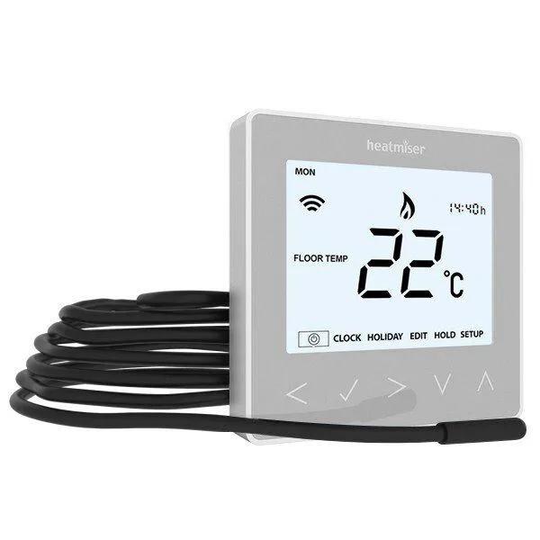 Heatmiser neoStat-e v2 – Platinum Silver – Electric Floor Heating Thermostat