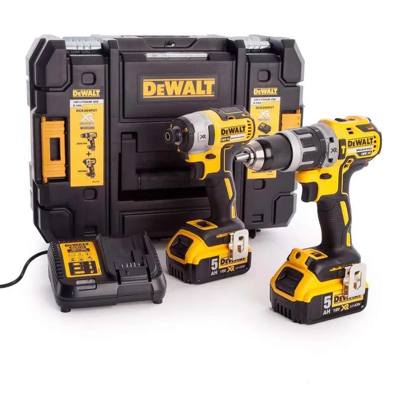 DeWALT DCK266P2T-GB XR 18V Bruhless G2 Twinpack - TSTAK-5.0Ah