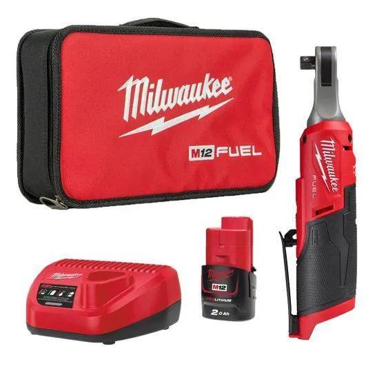 Milwaukee M12FHIR38-201B M12 FUEL High 3/8" Speed Ratchet With 1x 2Ah Battery
