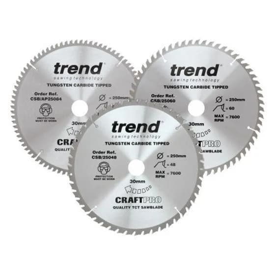 Trend CSB/250/3PK 250mm Craft Saw Blade Triple Pack