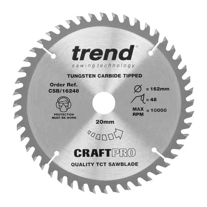 Trend CSB/16248 Craft Saw blade 162mm x 48T x 20mm
