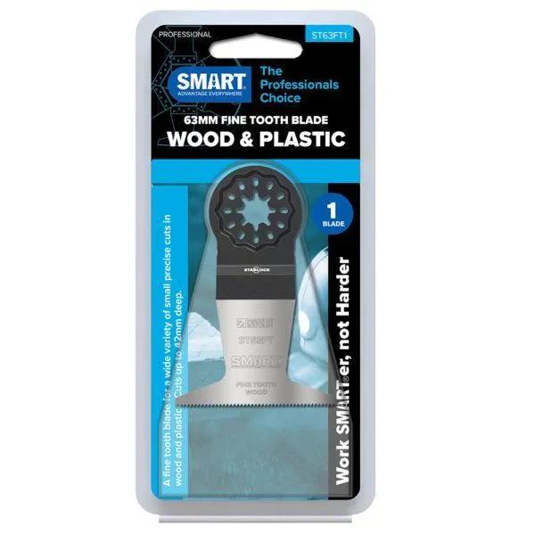 SMART ST63FT1 Starlock 63mm Fine Tooth Wood Multi Tool Blade