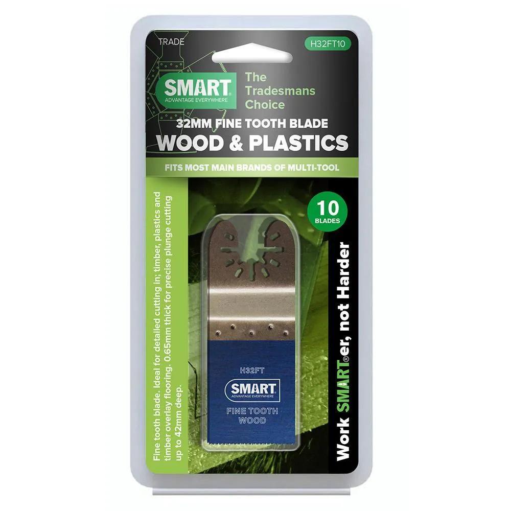 SMART Trade H32FT10 32mm Fine Tooth Multi Tool Blade Pack Of 10